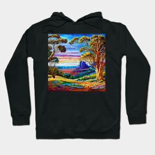 Gum Tree Green Outback Aussie Landscape Hoodie